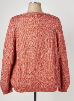 Pull Sheego Marron Manches Longues