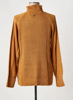 Pull Sheego Marron Manches Longues