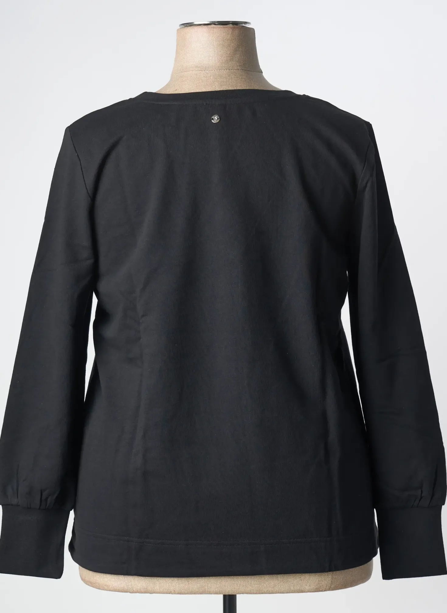 Pull Sheego Noir Manches Longues