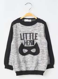 Pull Slykids Gris Manches Longues
