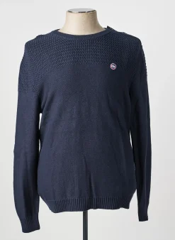 Pull Tbs Bleu Manches Longues