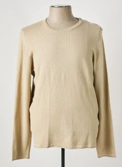 Pull Teddy Smith Beige Manches Longues