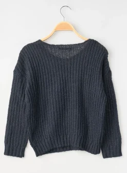 Pull Teddy Smith Bleu Manches Longues