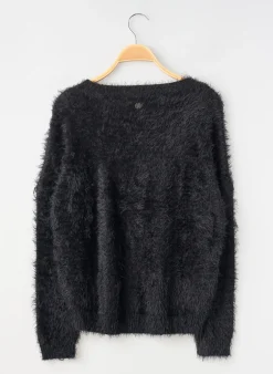 Pull Teddy Smith Noir Manches Longues