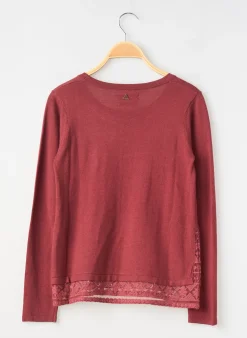 Pull Teddy Smith Rouge Manches Longues