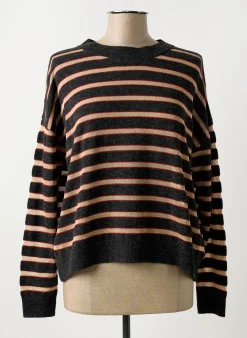 Pull Teoh & Lea Gris Manches Longues