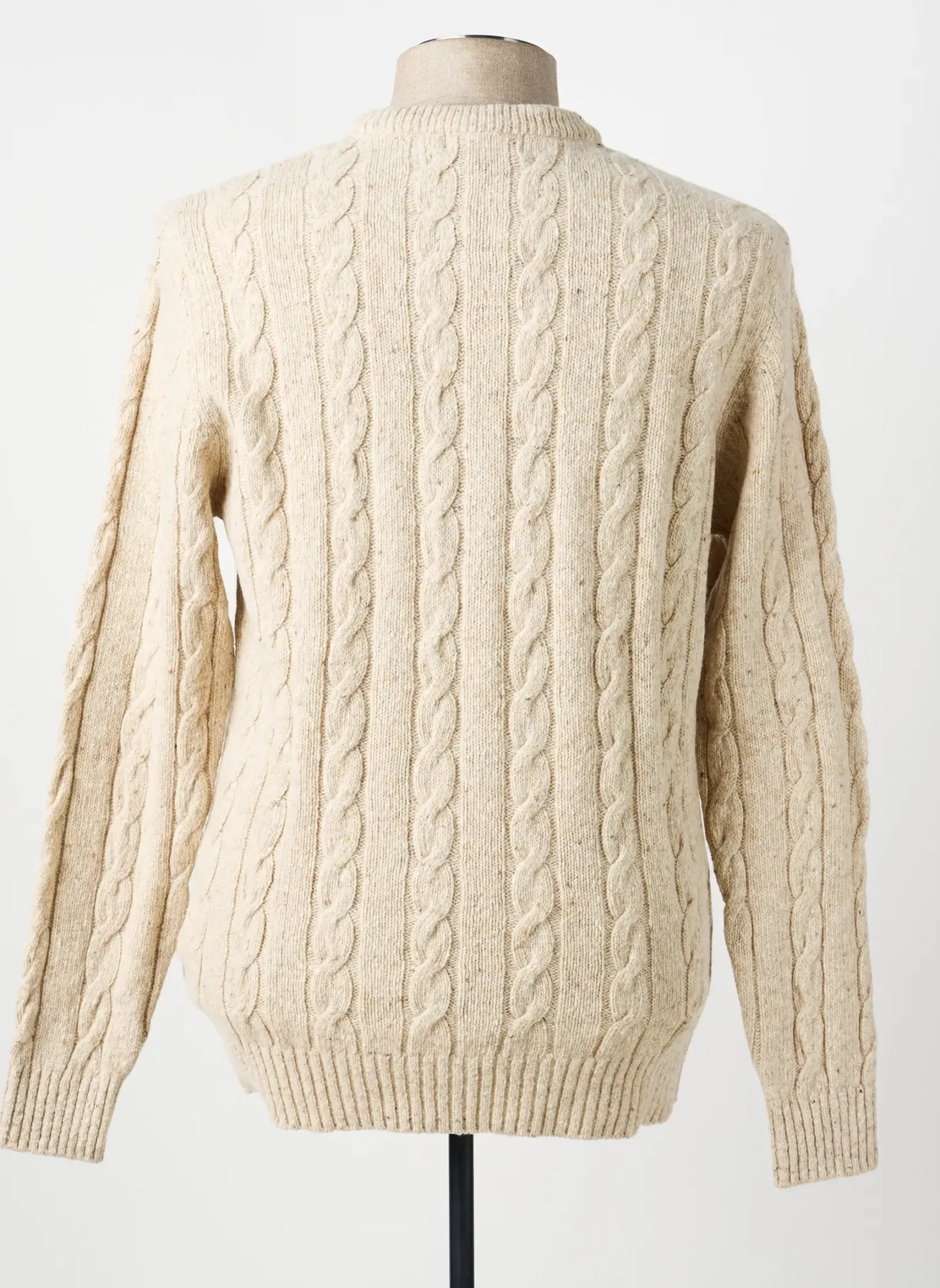 Pull Territoire D'homme Beige Manches Longues