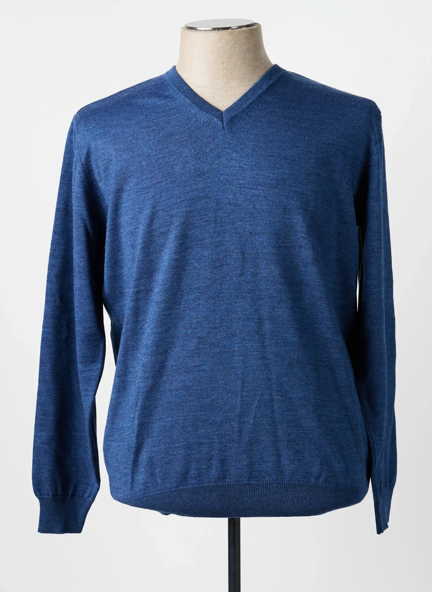 Pull Territoire D'homme Bleu Manches Longues