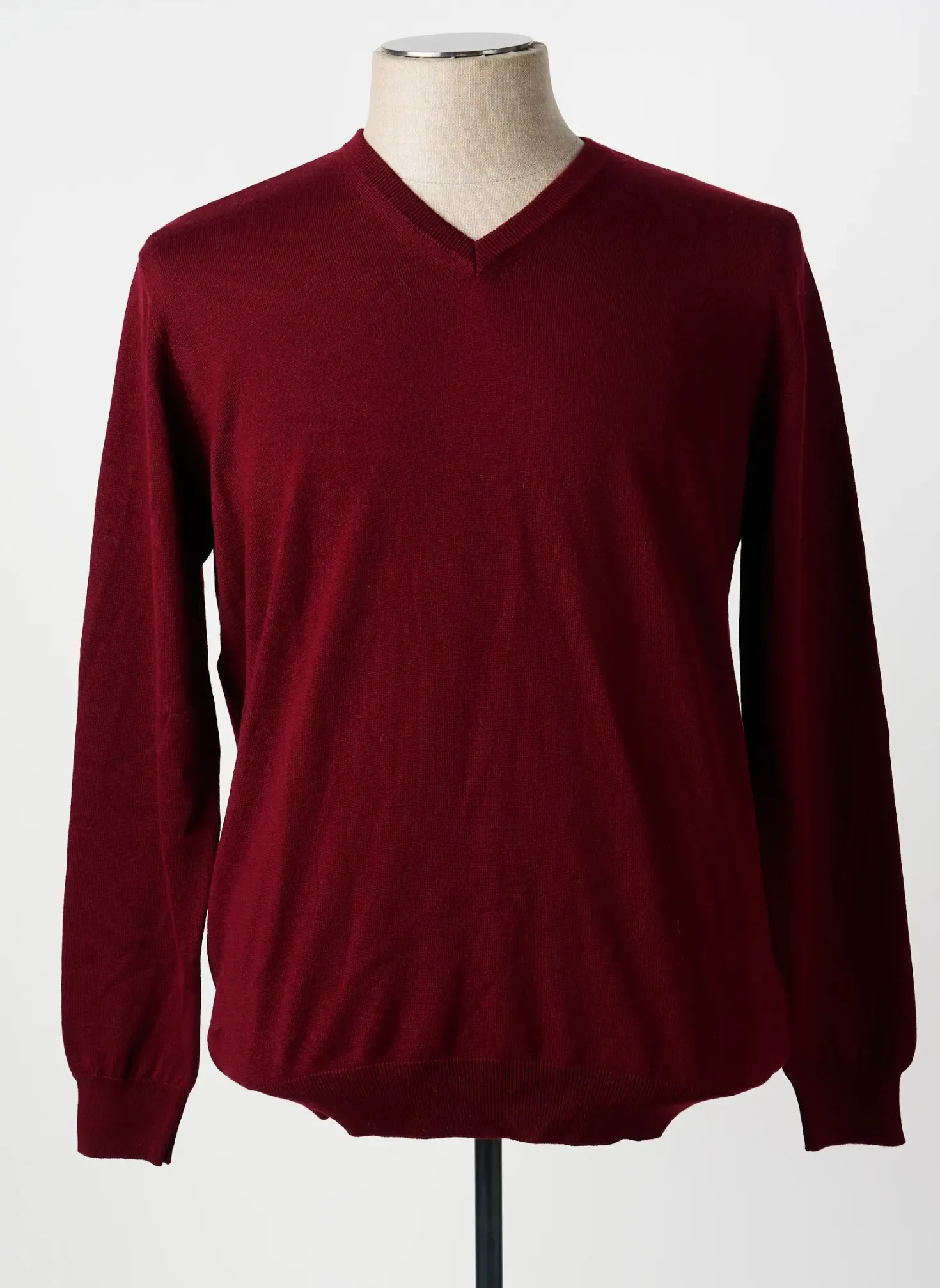 Pull Territoire D'homme Rouge Manches Longues