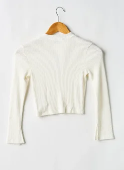 Pull Tiffosi Blanc Manches Longues
