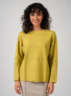 Pull Tripode Vert Manches Longues