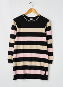 Pull Tunique Boboli Noir Manches Longues