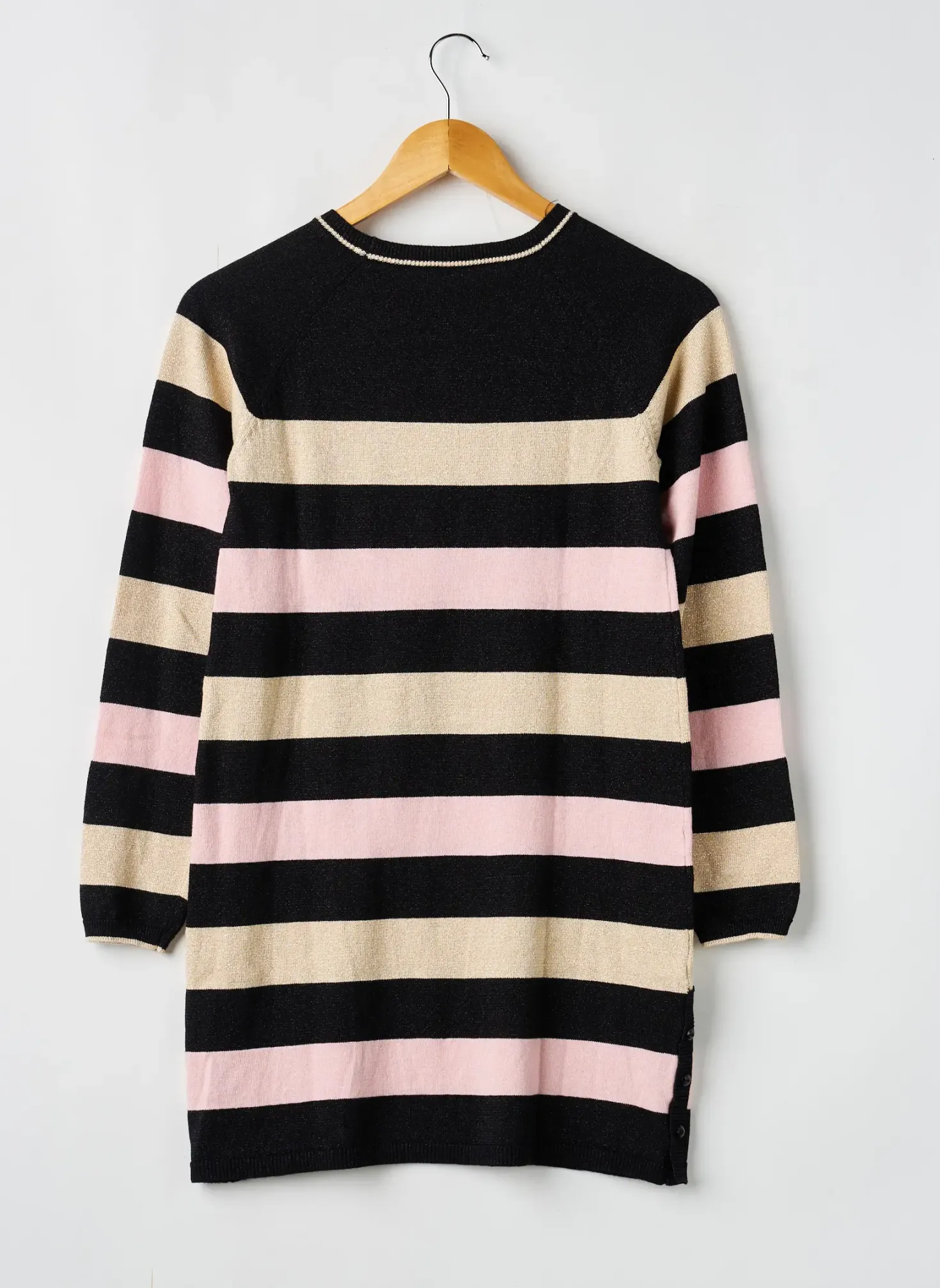 Pull Tunique Boboli Noir Manches Longues