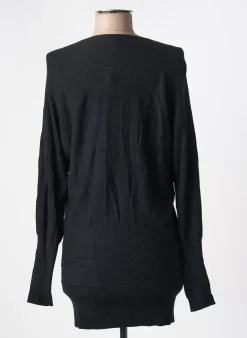Pull Tunique C.m.p 55 Noir Manches Longues