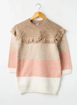 Pull Tunique Mayoral Marron Manches Longues