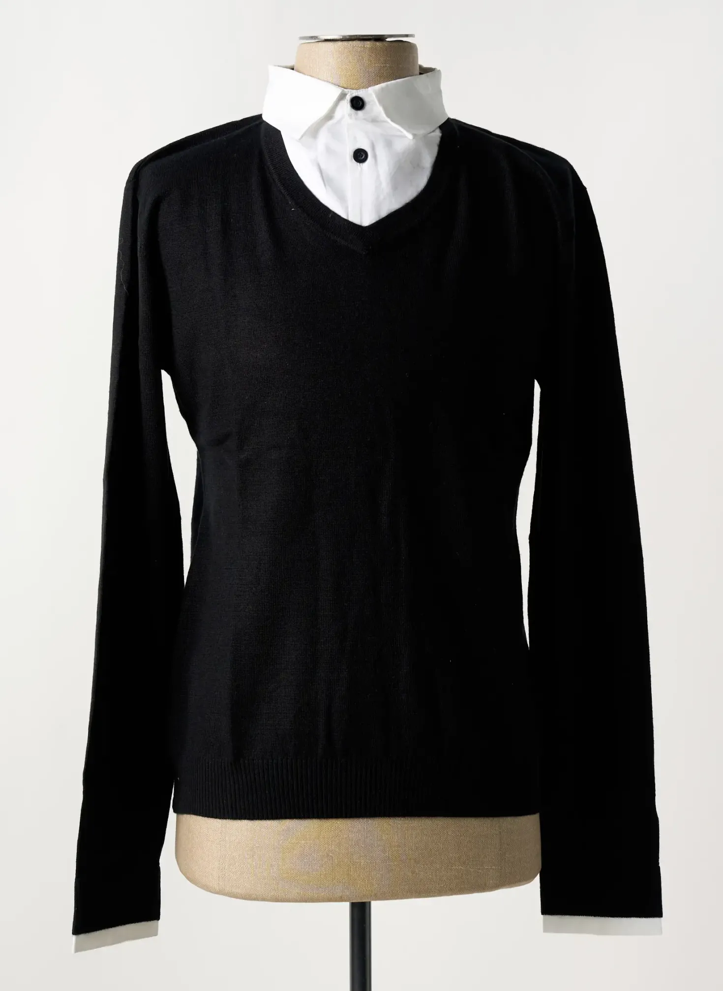 Pull Ugholin Noir Manches Longues