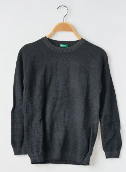 Pull United Colors Of Benetton Gris Manches Longues
