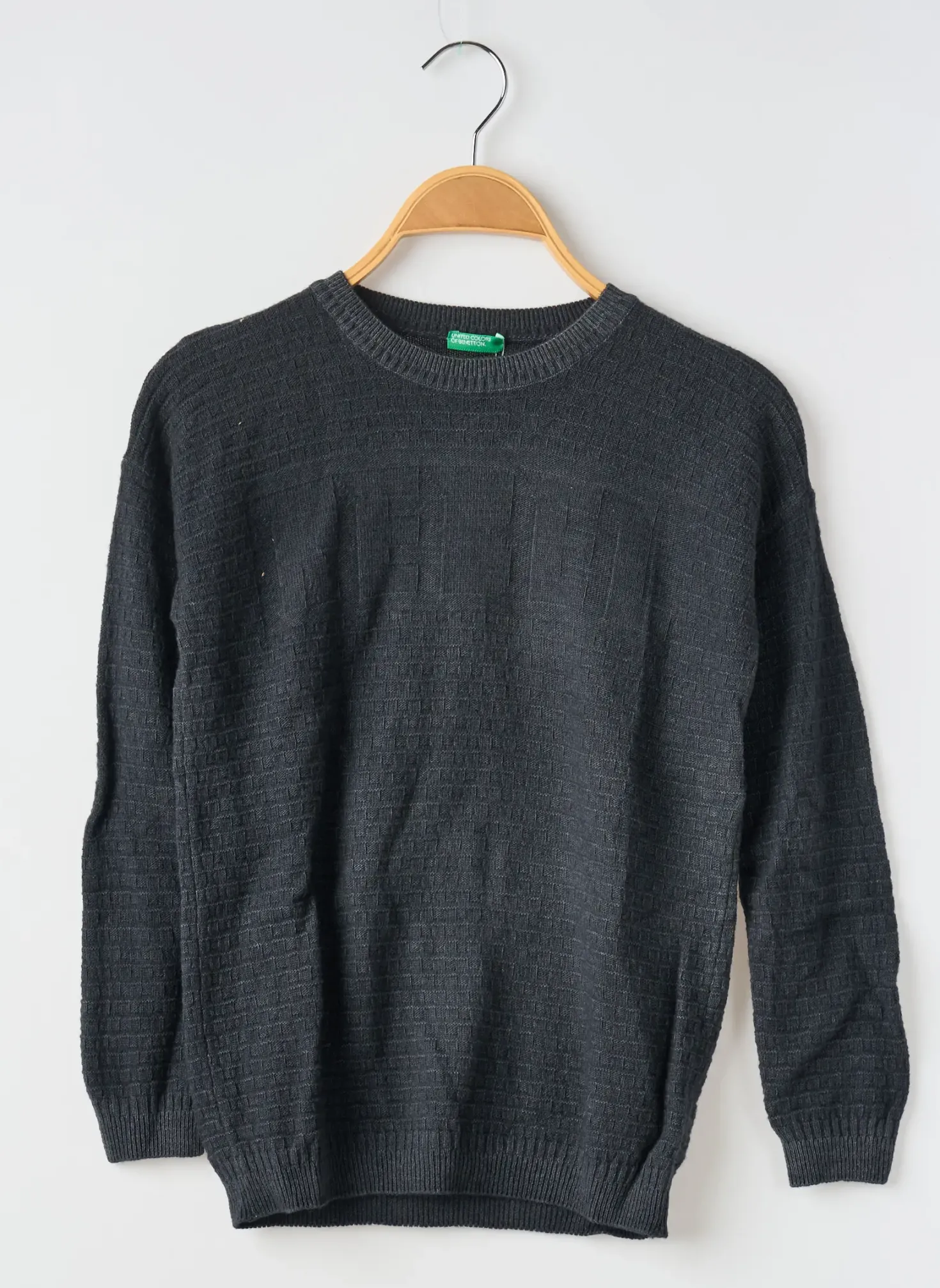Pull United Colors Of Benetton Gris Manches Longues
