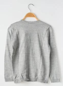 Pull United Colors Of Benetton Gris Manches Longues