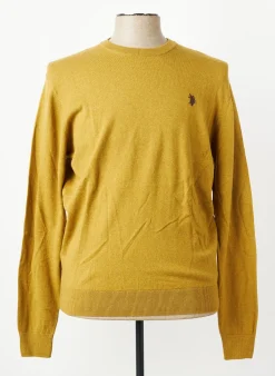 Pull U.s. Polo Assn Vert Clair Manches Longues