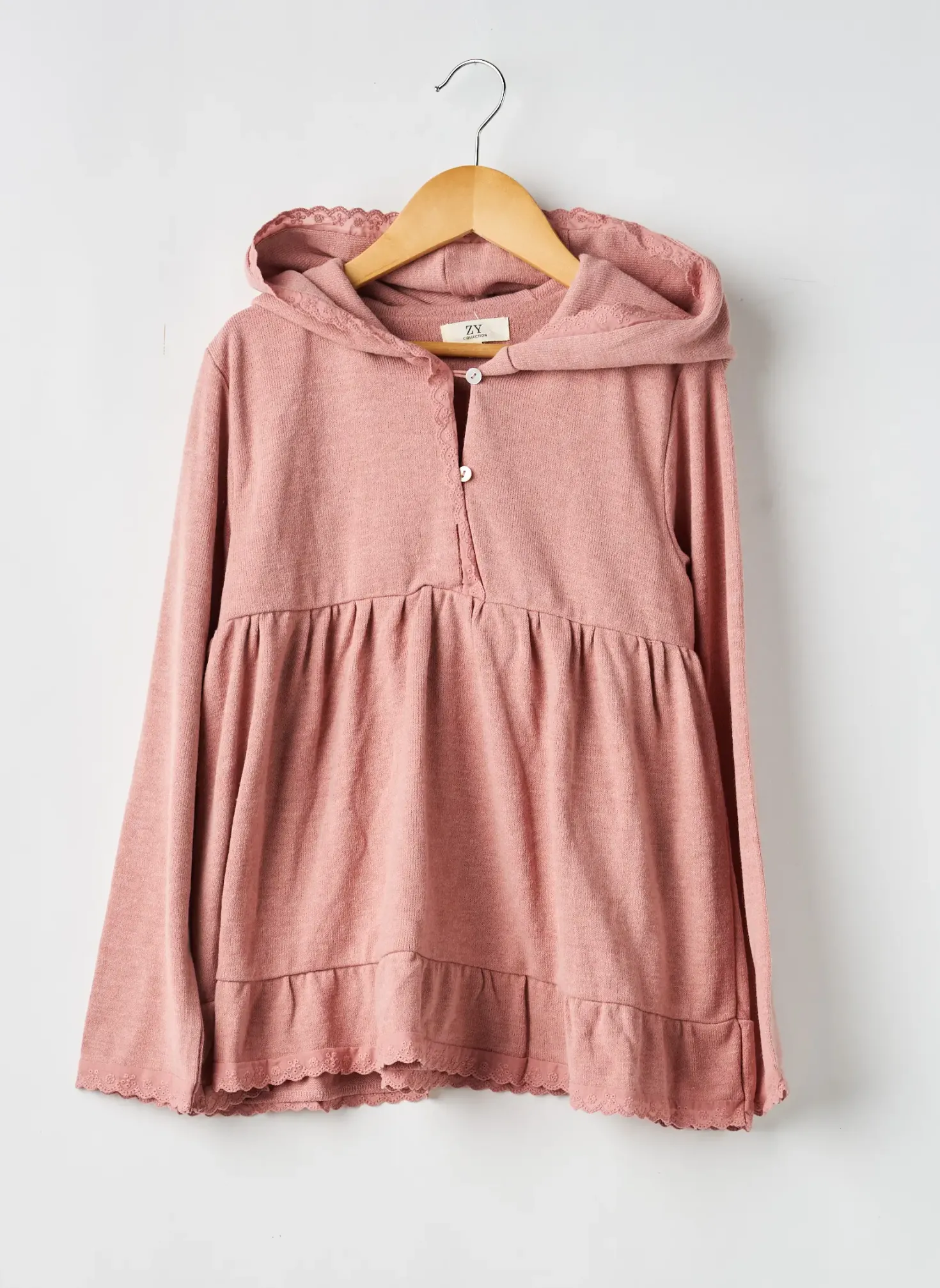 Pull Zy Rose Manches Longues