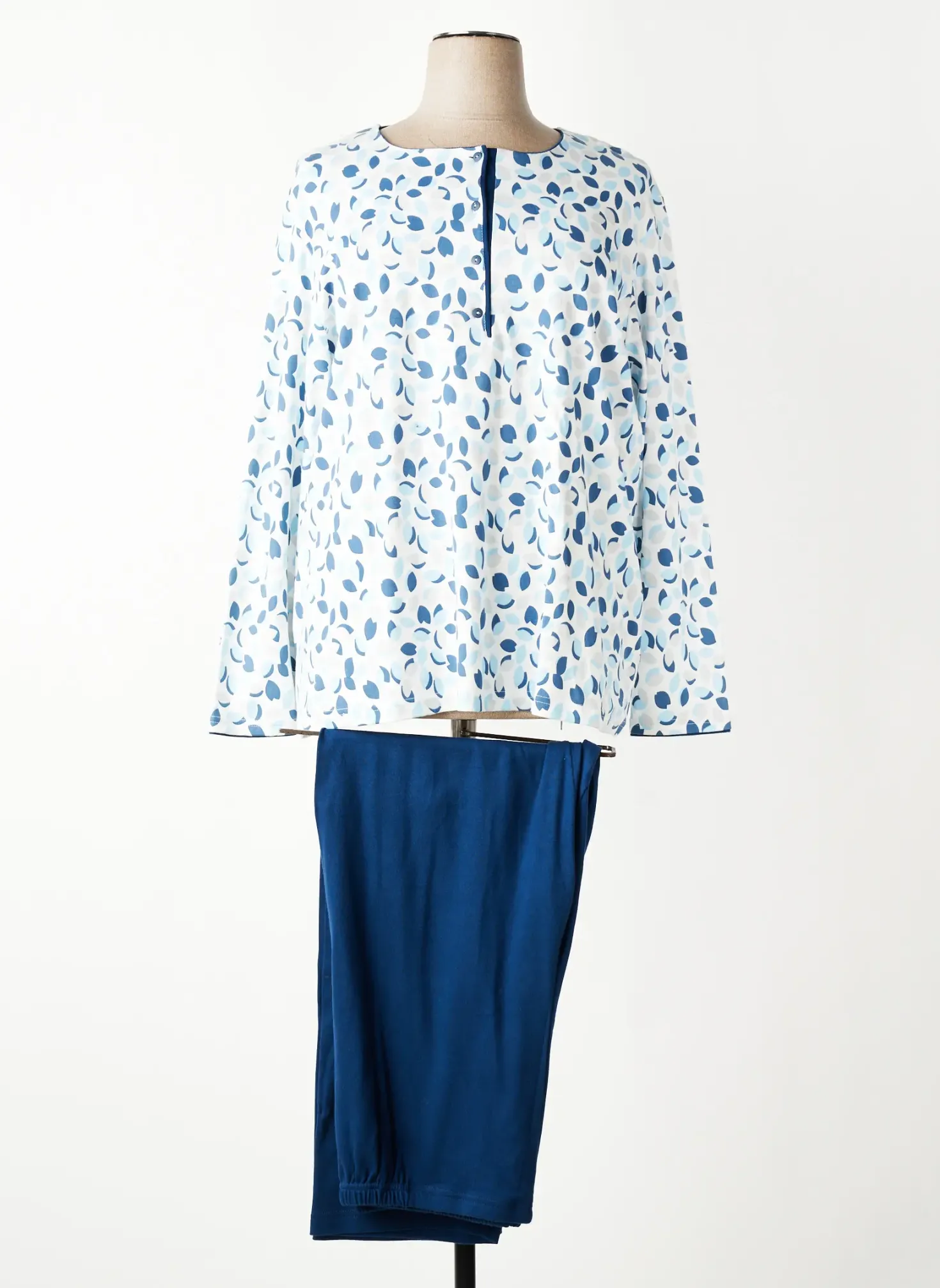 Pyjama Peignora Bleu