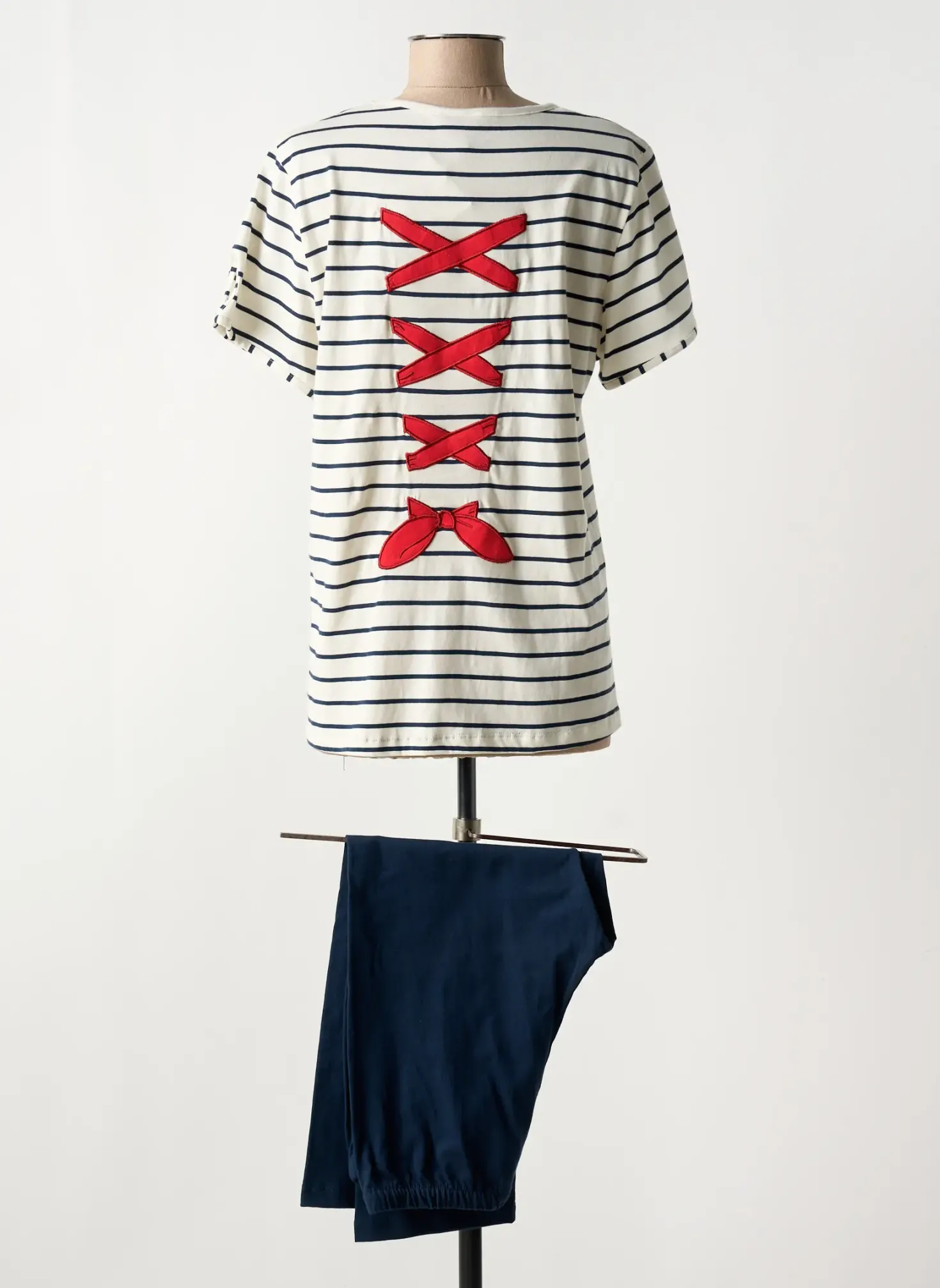 Pyjama Rose Pomme Blanc