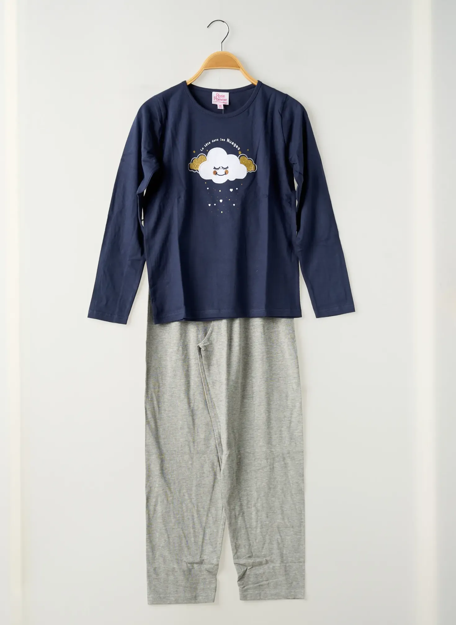 Pyjama Rose Pomme Bleu