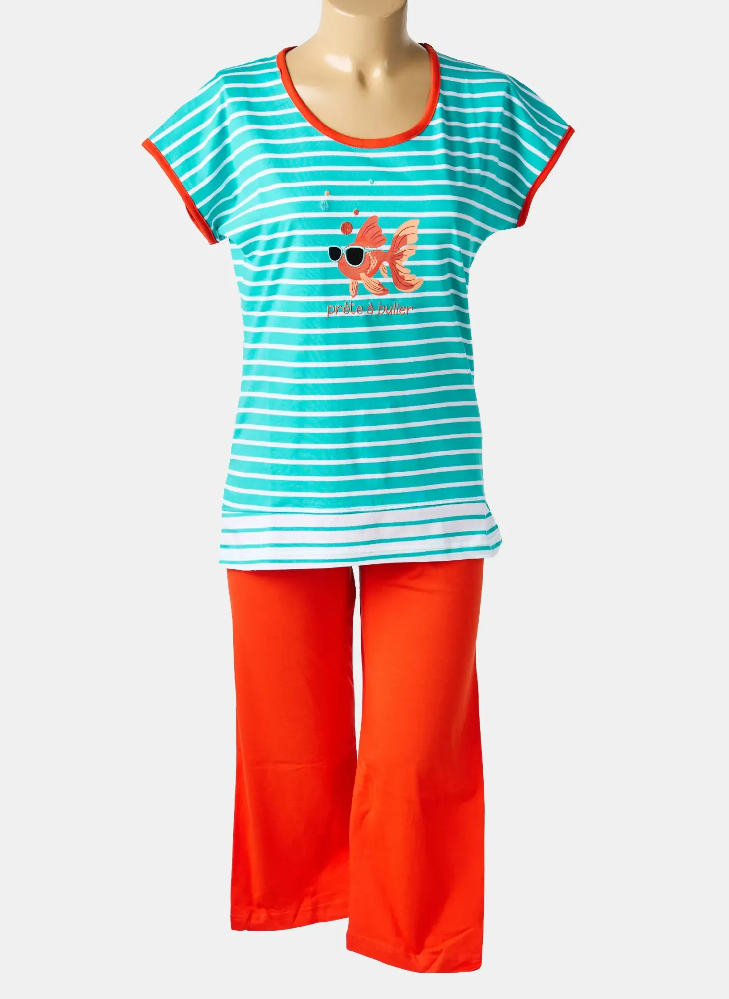 Pyjama Rose Pomme Bleu