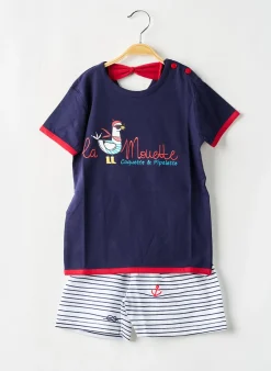 Pyjama Rose Pomme Bleu