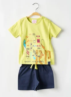 Pyjama Rose Pomme Jaune