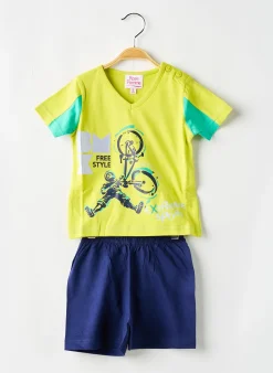 Pyjama Rose Pomme Jaune