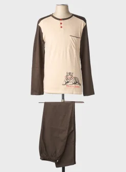 Pyjama Rose Pomme Marron