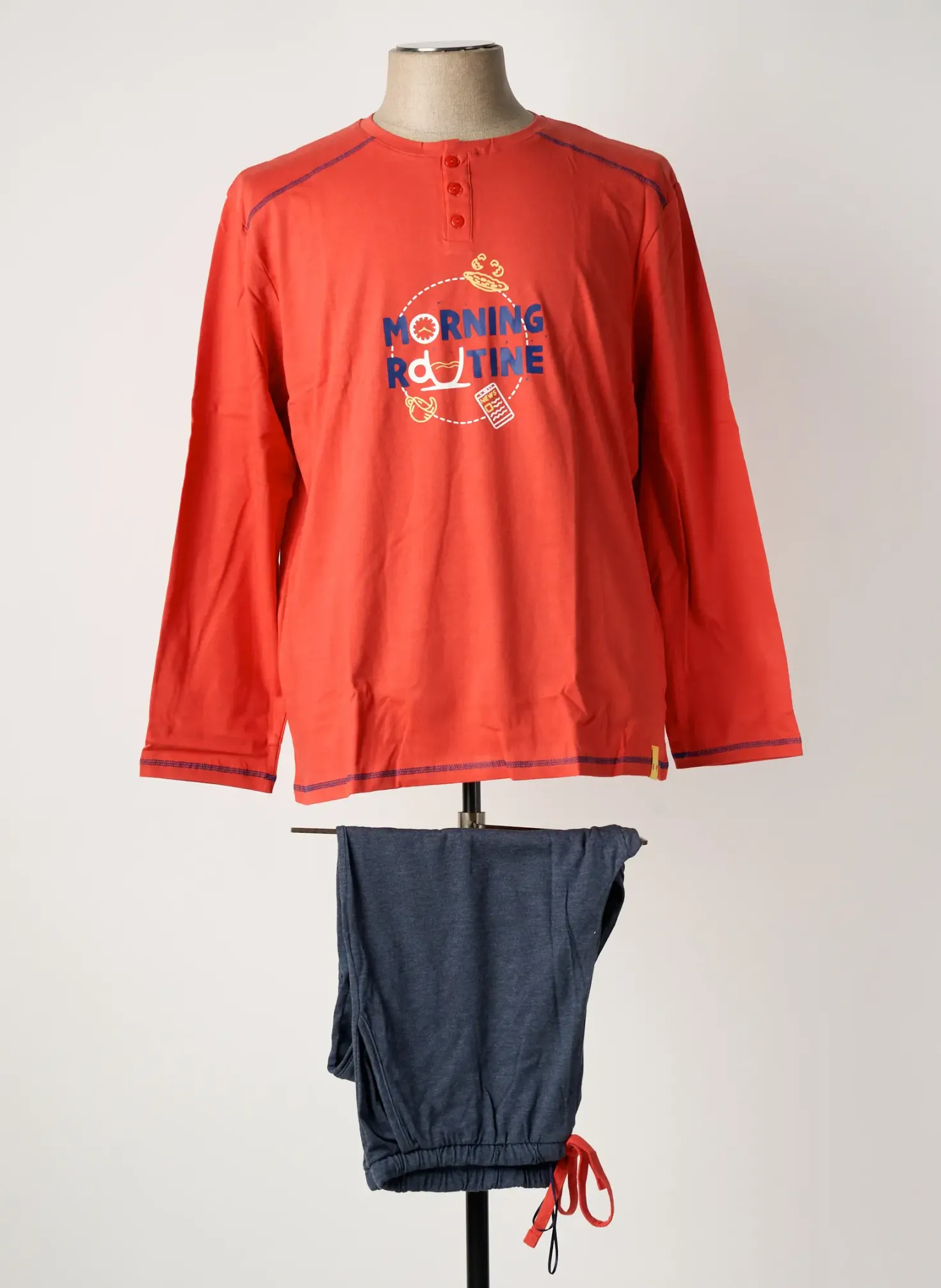 Pyjama Rose Pomme Orange