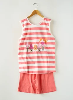 Pyjama Rose Pomme Orange