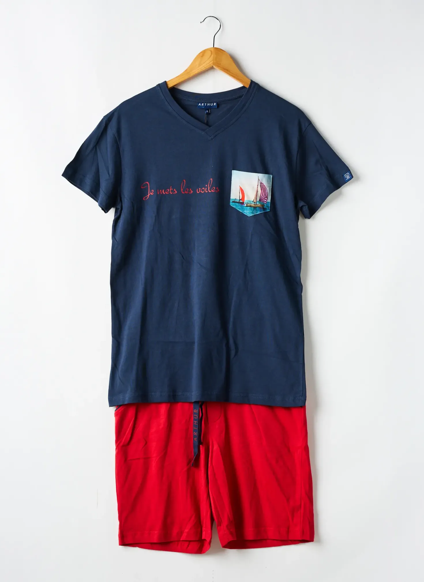 Pyjashort Arthur Bleu