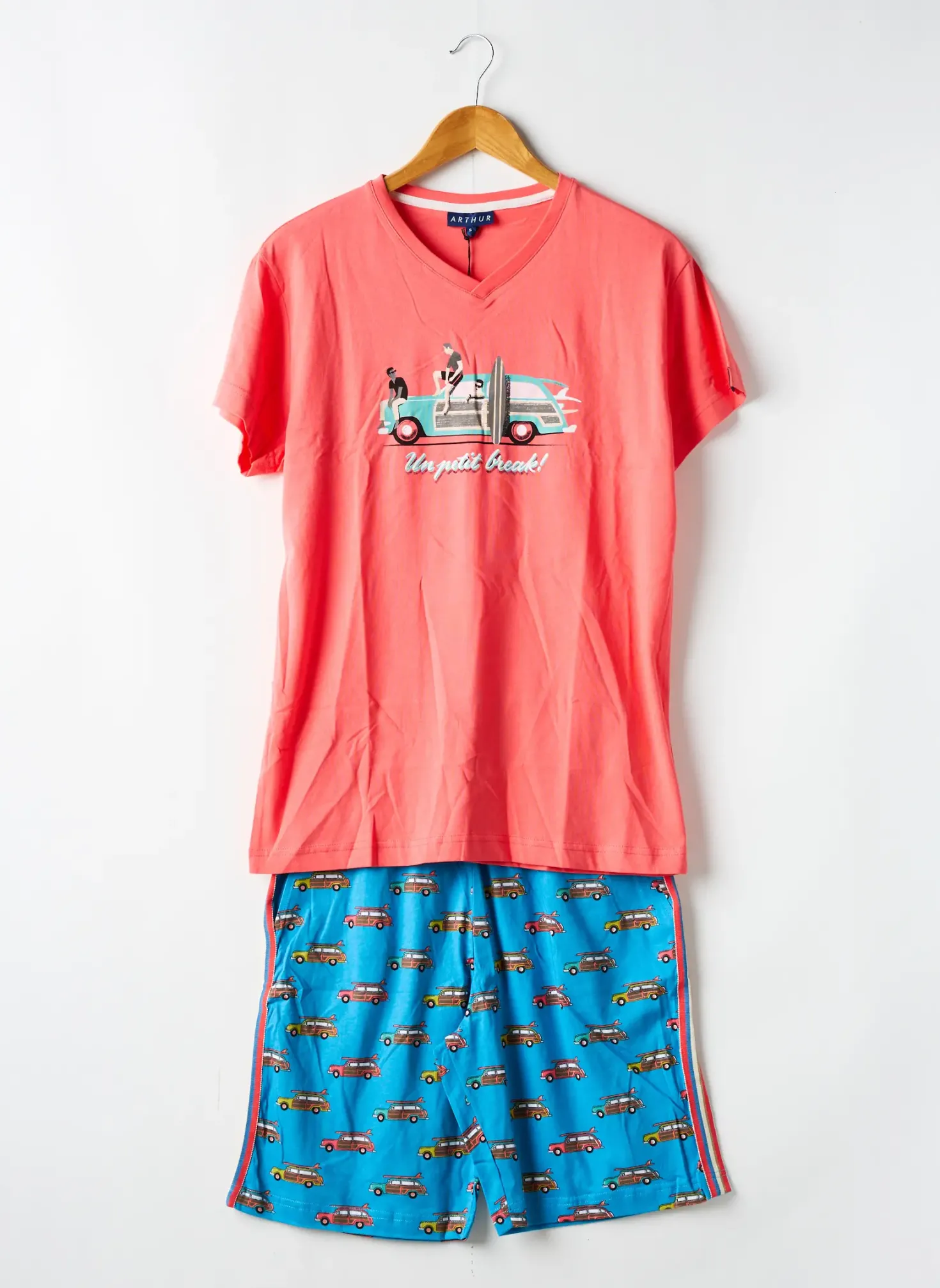 Pyjashort Arthur Orange