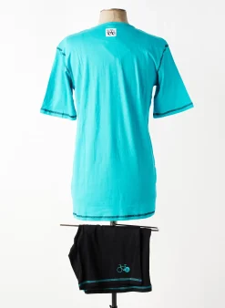 Pyjashort Christian Cane Bleu