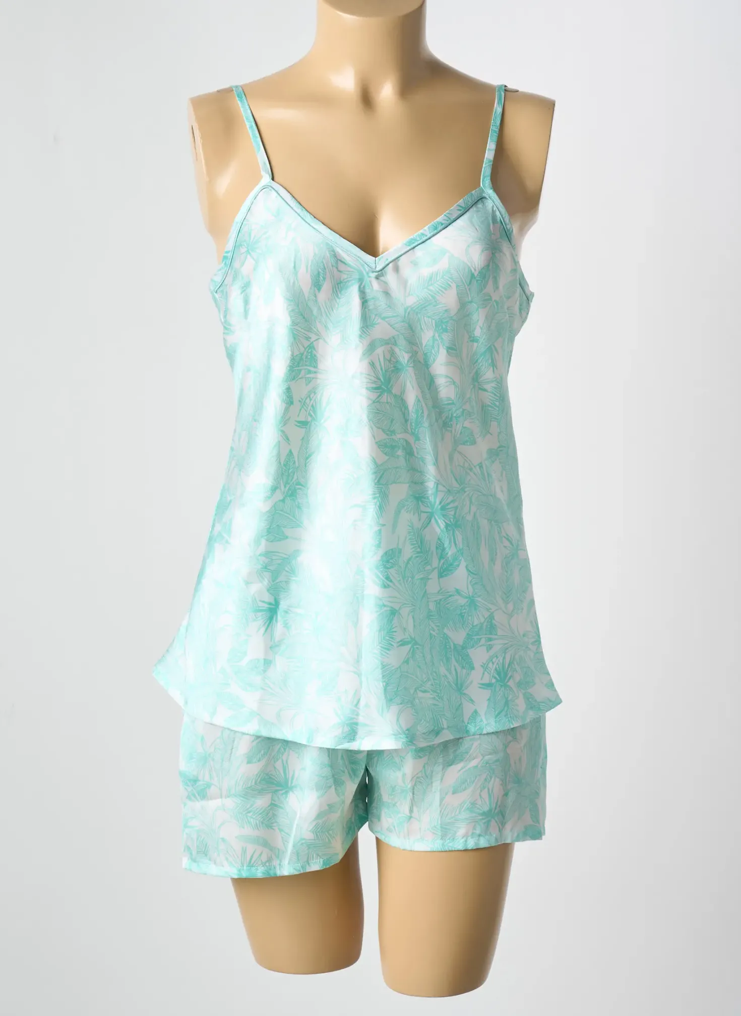 Pyjashort Christian Cane Bleu
