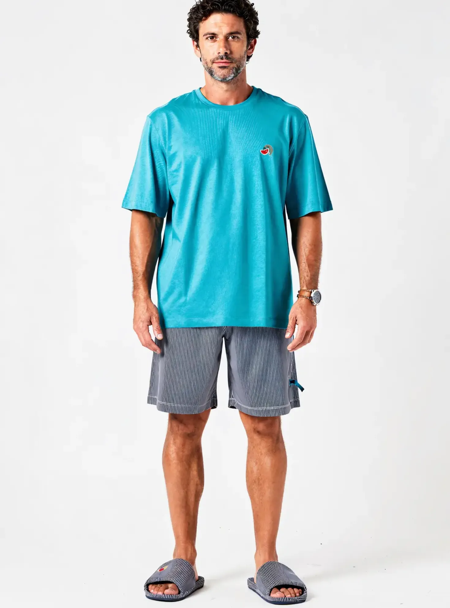 Pyjashort Eminence Bleu