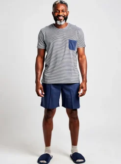 Pyjashort Hom Bleu