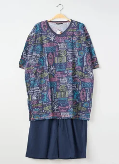 Pyjashort Massana Bleu