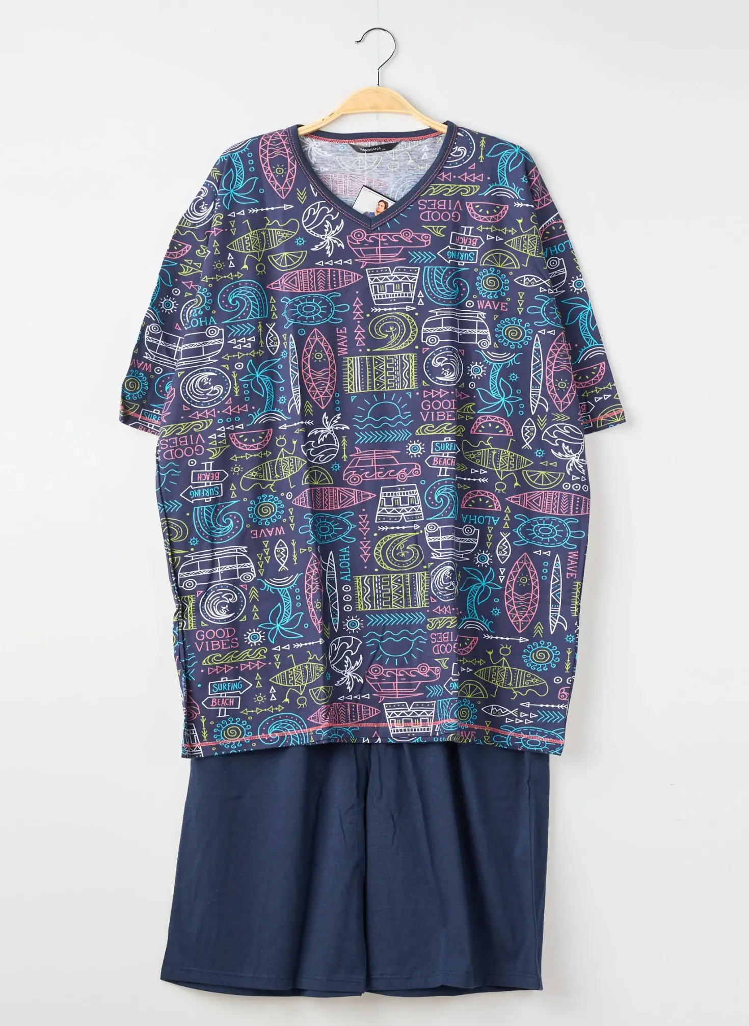 Pyjashort Massana Bleu