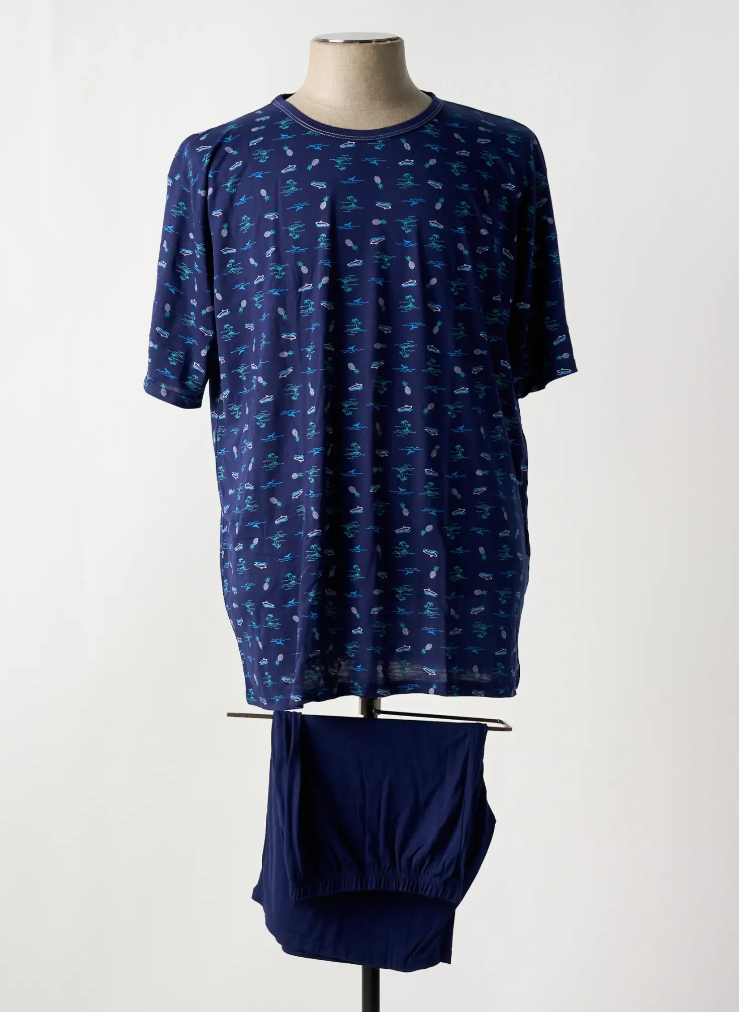 Pyjashort Massana Bleu