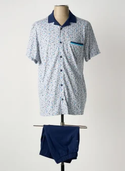 Pyjashort Peignora Bleu