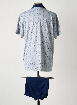 Pyjashort Peignora Bleu