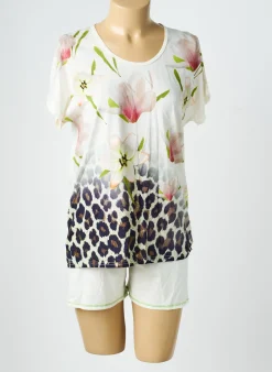 Pyjashort Reglisse Blanc