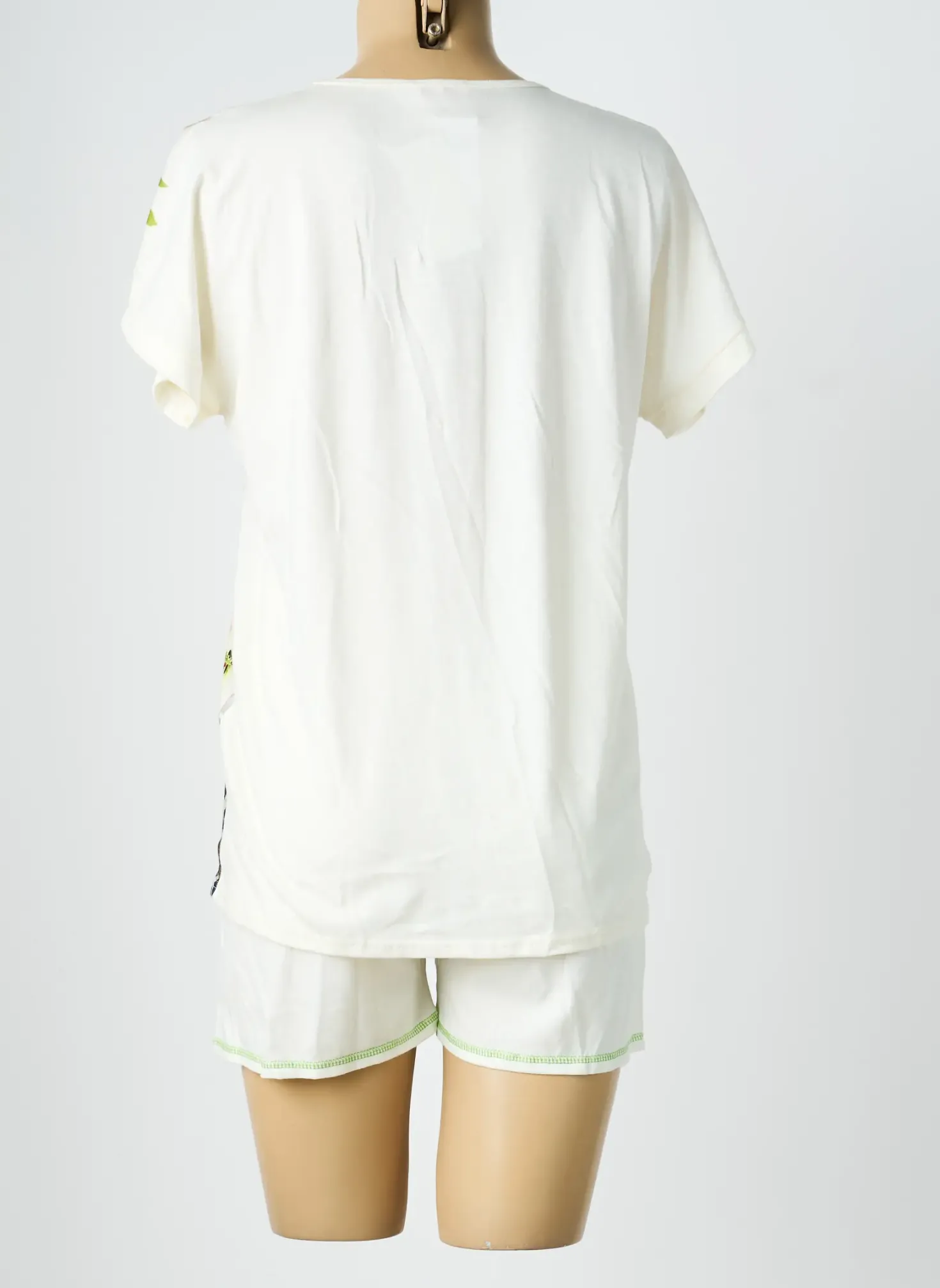 Pyjashort Reglisse Blanc