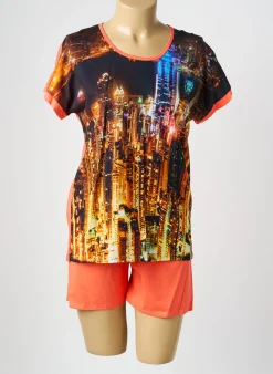 Pyjashort Reglisse Orange