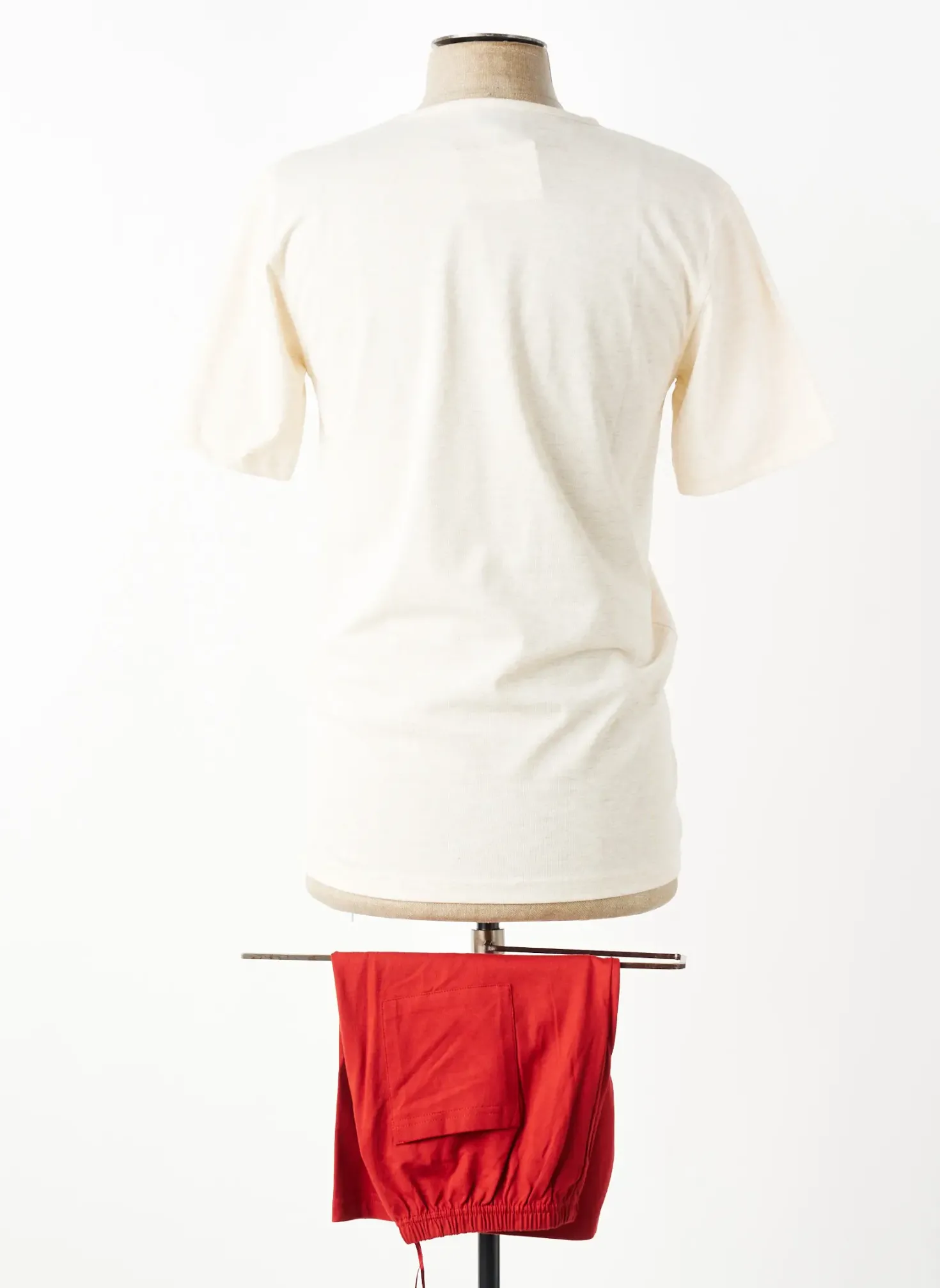 Pyjashort Rose Pomme Beige